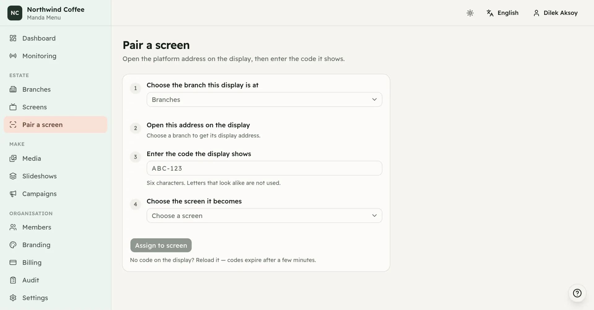 Screenshot: How pairing works