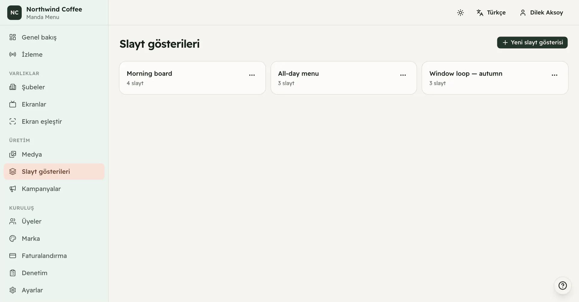 Ekran görüntüsü: Slayt gösterisi nedir